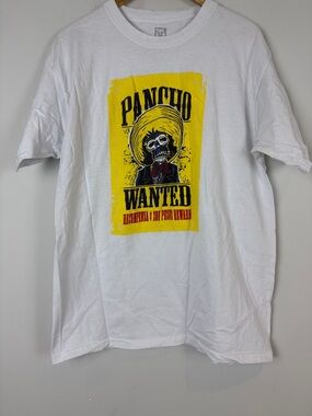 White Graphic 'Pancho Wanted' Short-Sleeve Tee
